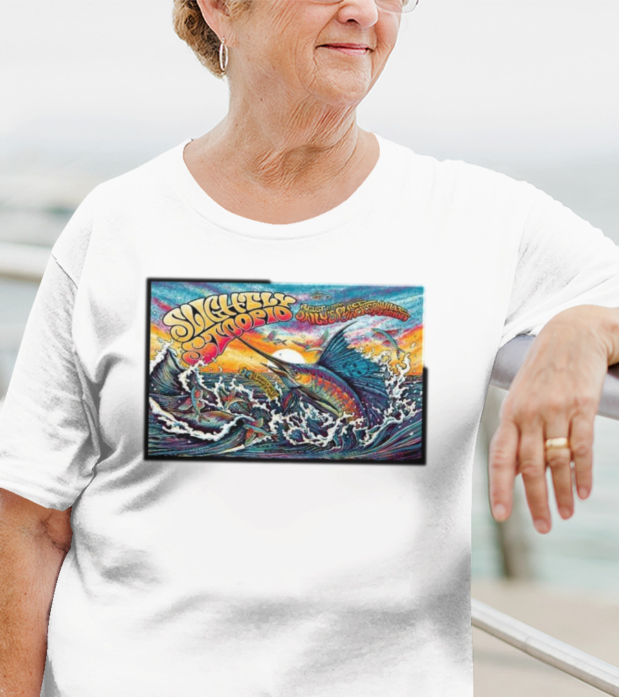 Slightly Stoopid August 9 Riverside Summer Ford Amphitheatre Jacksonville Marlin T-Shirt