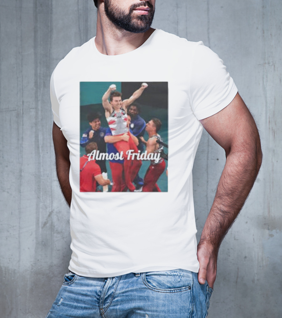 Paul Juda Celebratory Almost Friday Olympic Kid T-Shirt