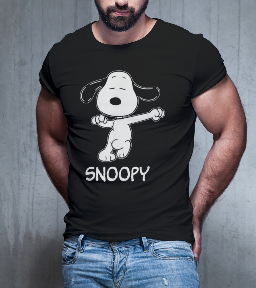 Snoopy Dance Style Peanuts Comic Character T-Shirt