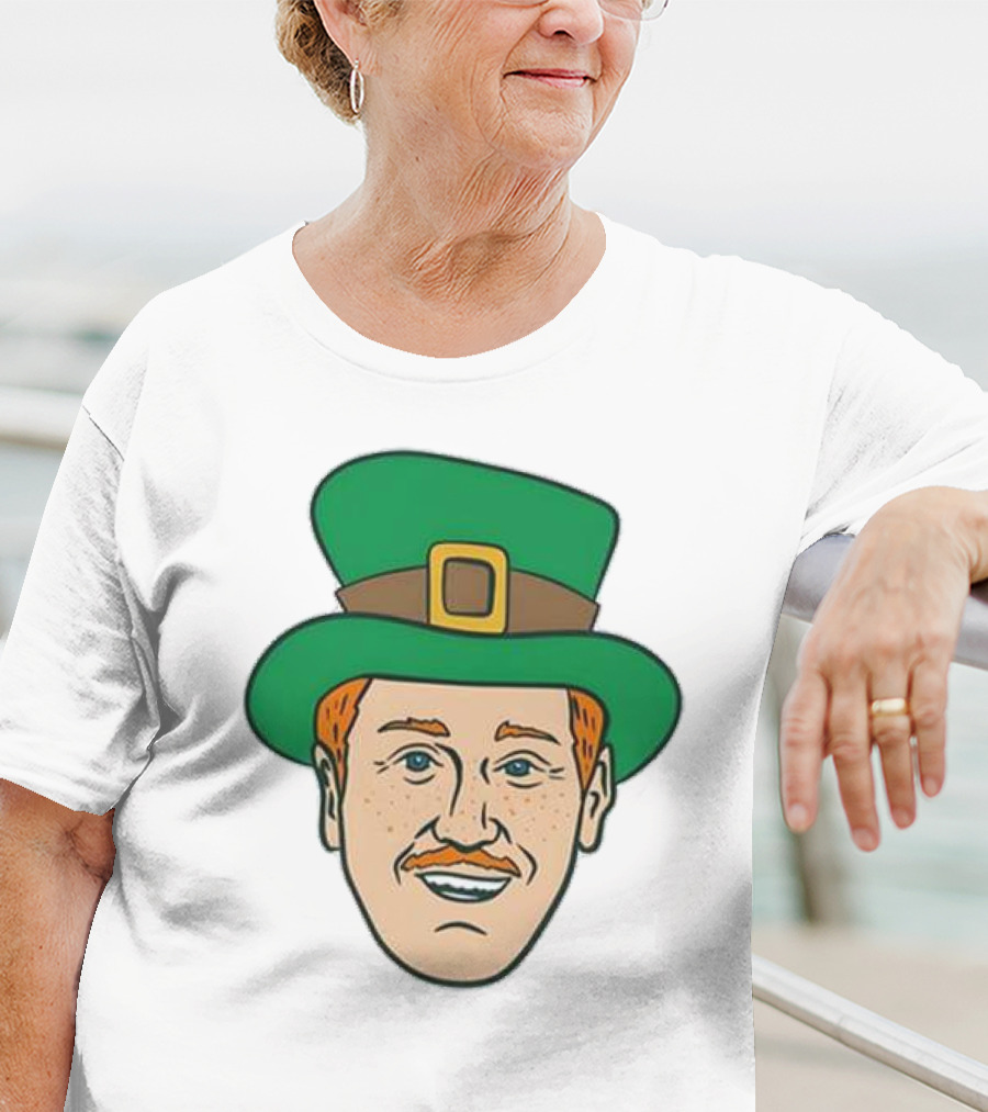 St. Mooktrick’s Day Happy Leprechaun Face With Green Hat T-Shirt