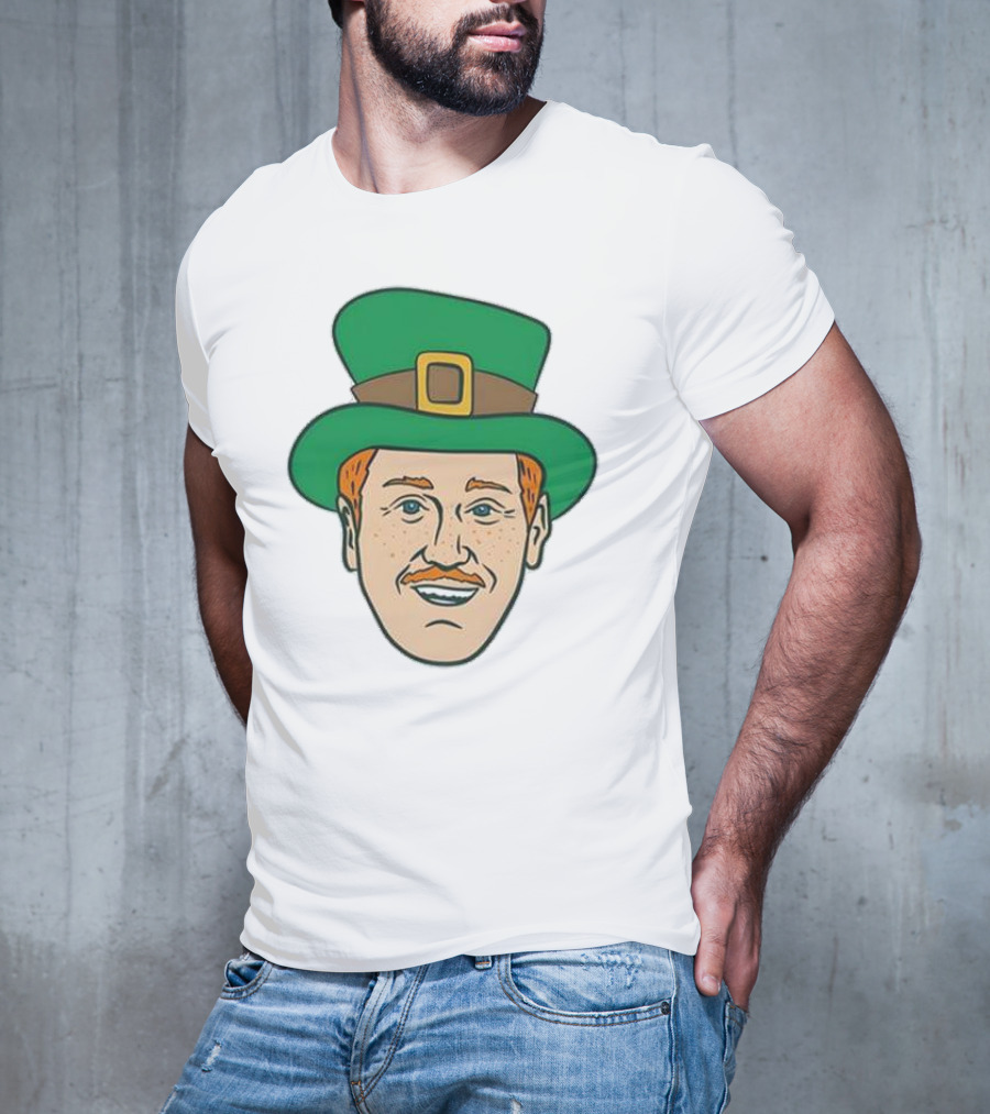 St. Mooktrick’s Day Happy Leprechaun Face With Green Hat T-Shirt