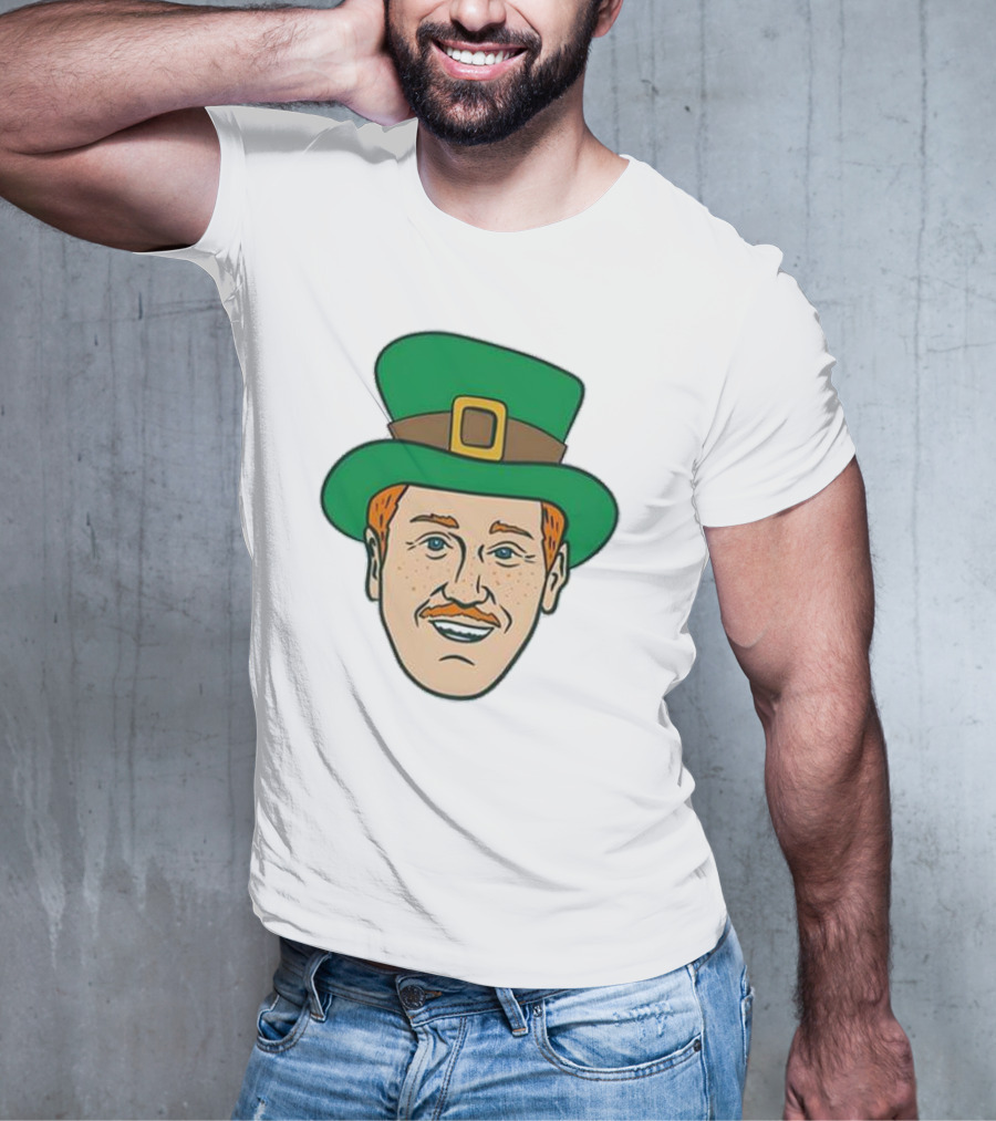 St. Mooktrick’s Day Happy Leprechaun Face With Green Hat T-Shirt