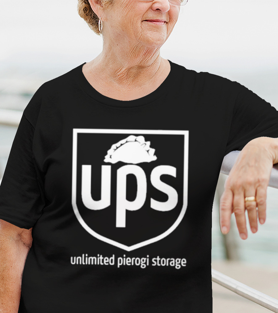 UPS Unlimited Pierogi Storage Logo Parody Joseph S. Pete T-Shirt