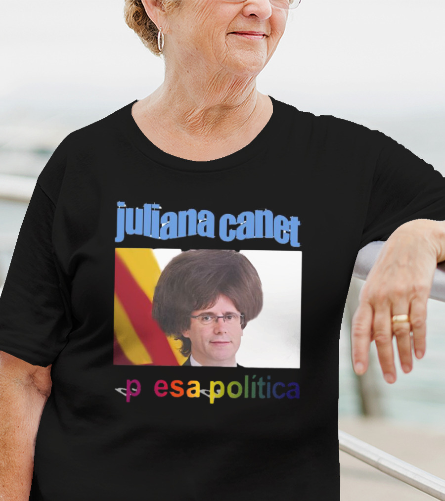 Juliana Canet Pesa Política Catalonian Flag Hair Photo T-Shirt