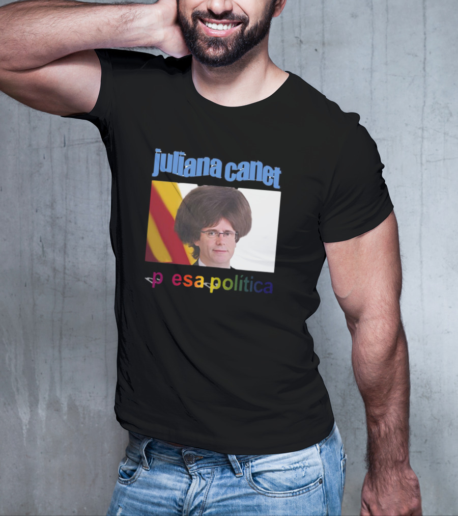 Juliana Canet Pesa Política Catalonian Flag Hair Photo T-Shirt