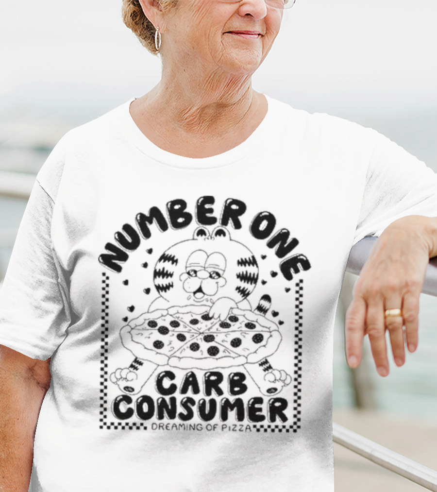 Number One Carb Consumer Dreaming Of Pizza T-Shirt