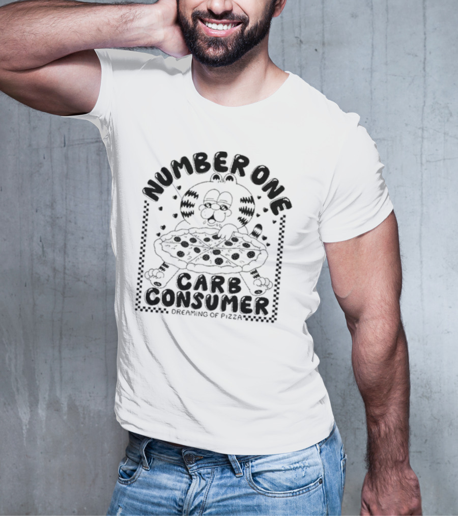 Number One Carb Consumer Dreaming Of Pizza T-Shirt