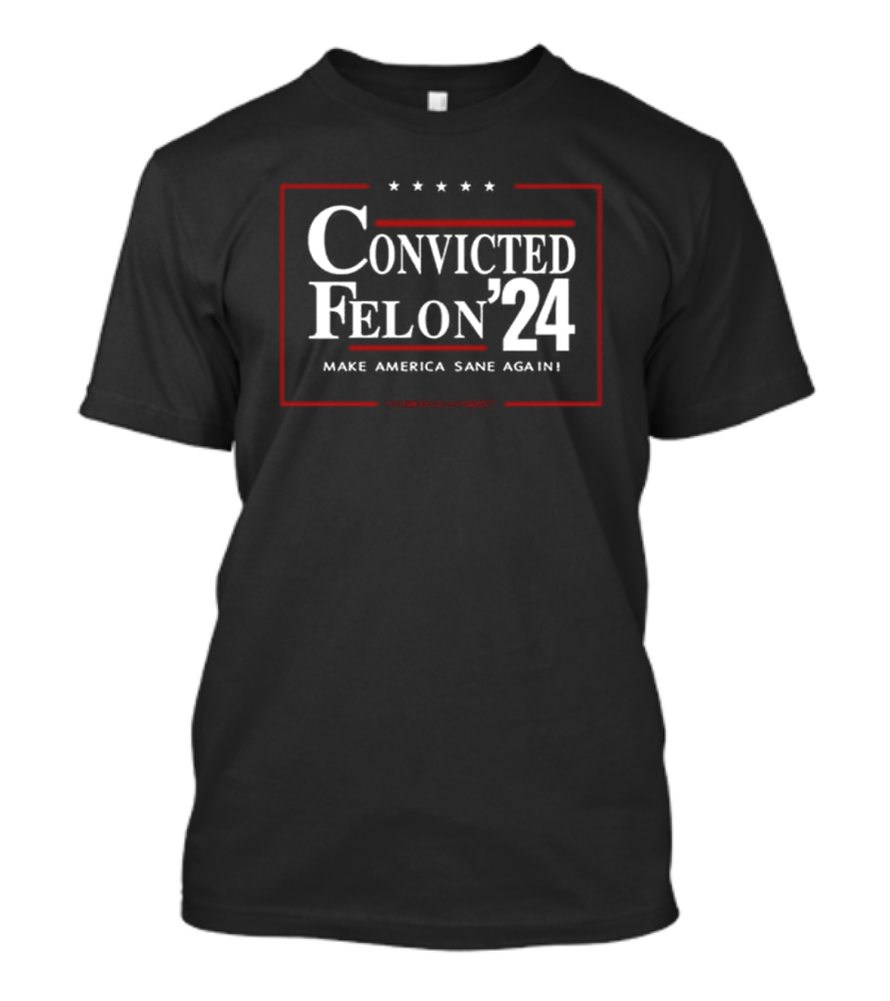 Convicted Felon 24 Make America Sane Again Zeek Arkham T-Shirt