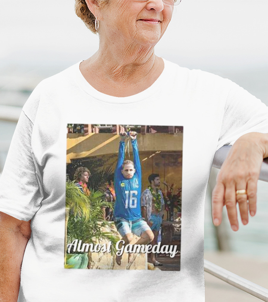Almost Gameday Zipline Adventure In Sports Jersey T-Shirt