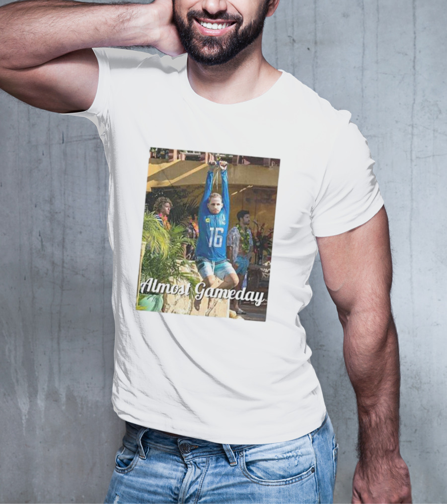 Almost Gameday Zipline Adventure In Sports Jersey T-Shirt