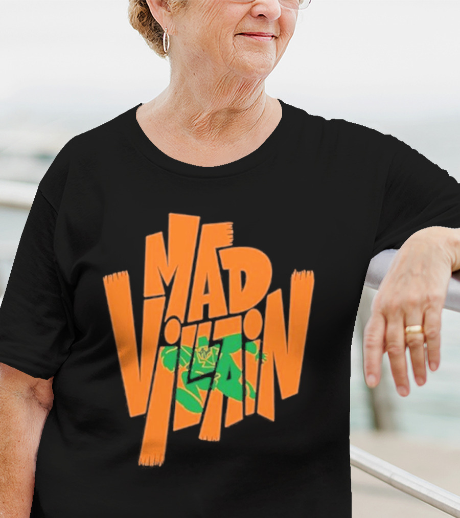 Mf Doom All Caps Madvillain Green Mask Mad Dash Villain T-Shirt