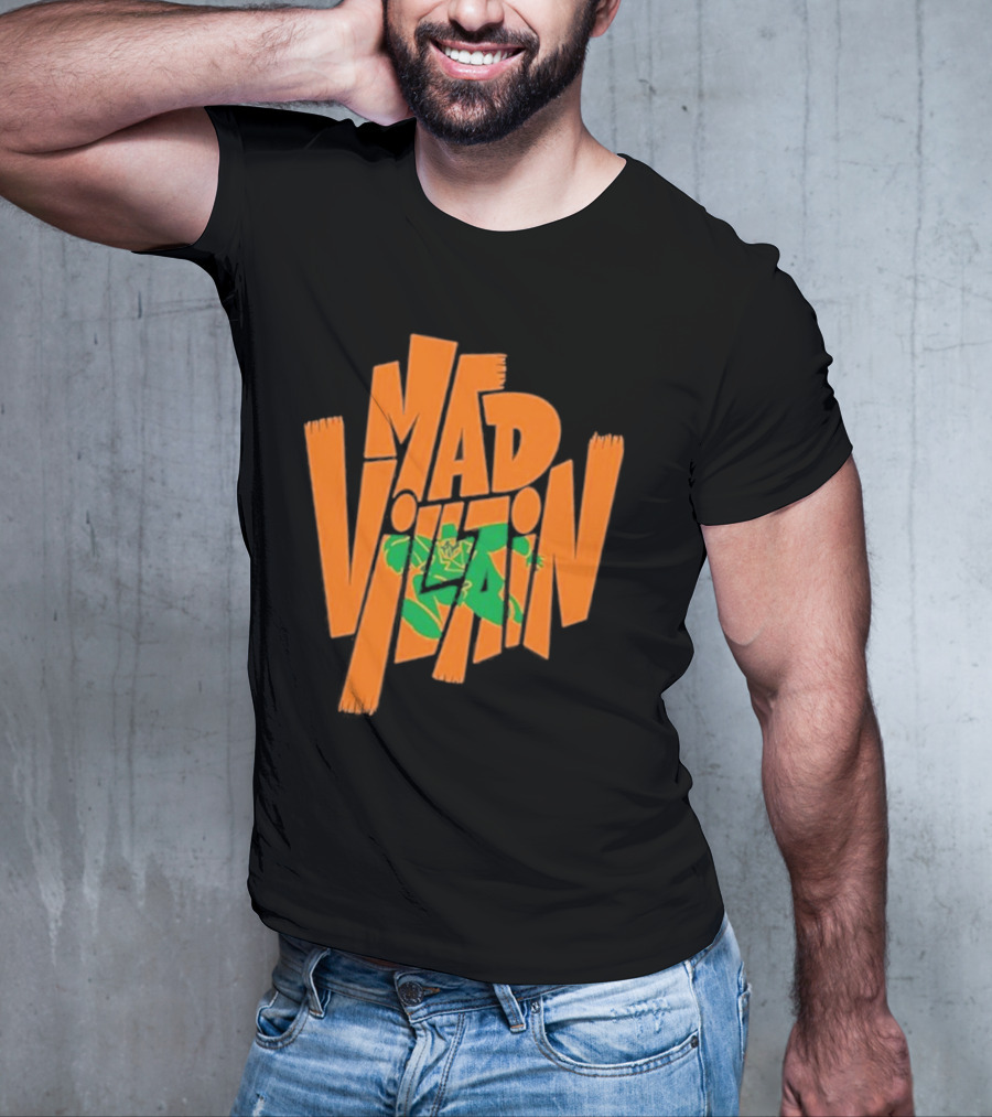 Mf Doom All Caps Madvillain Green Mask Mad Dash Villain T-Shirt