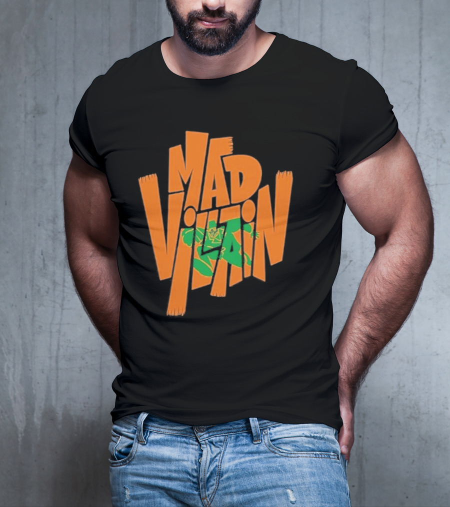 Mf Doom All Caps Madvillain Green Mask Mad Dash Villain T-Shirt