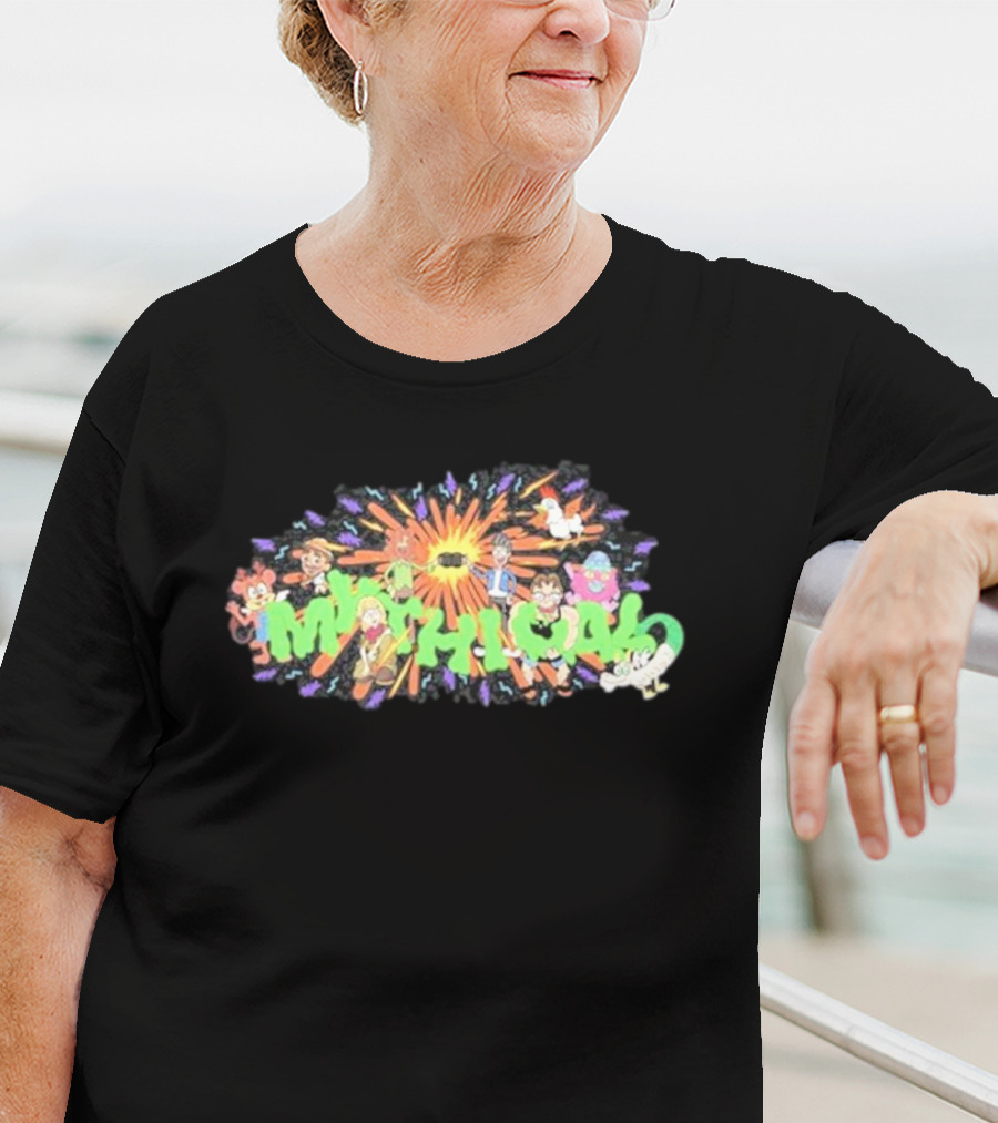 New Mythical ’90s Cartoon Characters Burst Mythical Explosion T-Shirt