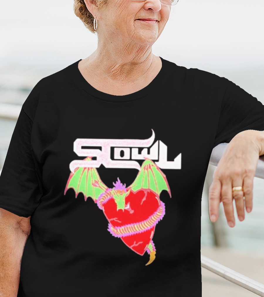 Scowl Dragon Heart Wings T-Shirt