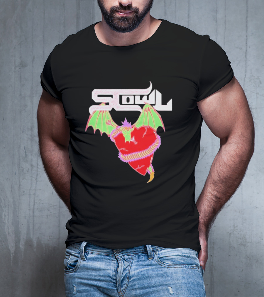 Scowl Dragon Heart Wings T-Shirt