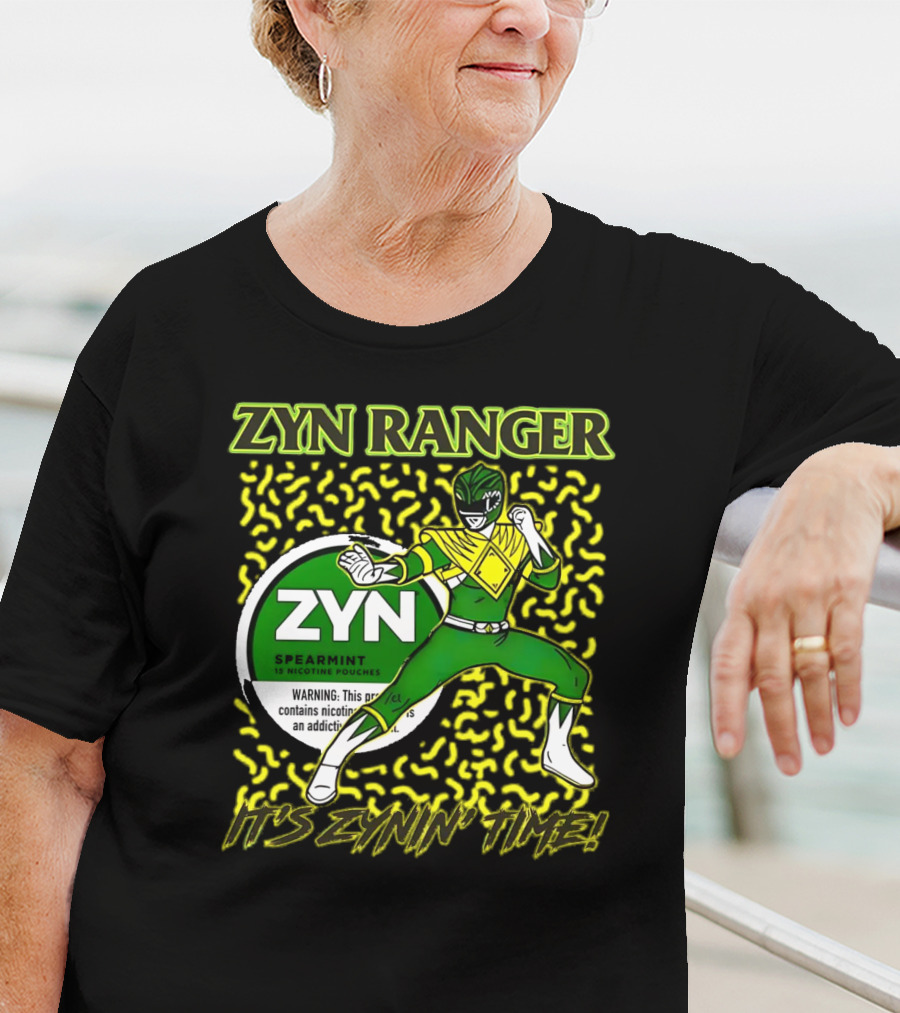 Zyn Ranger Spearmint It's Zynin' Time Heroic Pose T-Shirt