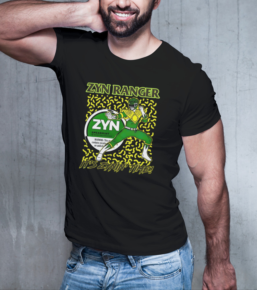 Zyn Ranger Spearmint It's Zynin' Time Heroic Pose T-Shirt
