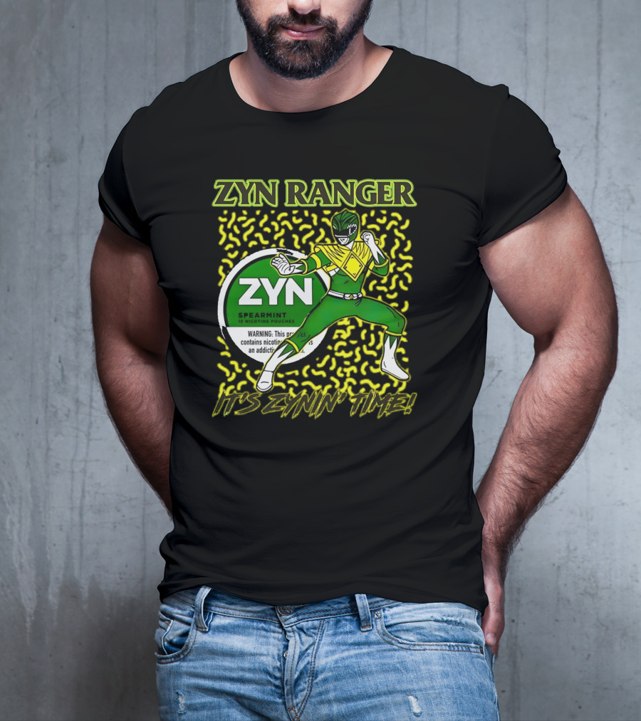 Zyn Ranger Spearmint It's Zynin' Time Heroic Pose T-Shirt