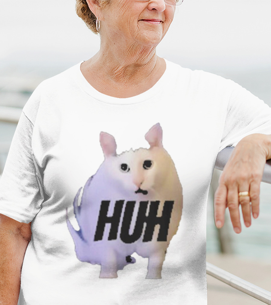 Huh Cat Meme Image T-Shirt