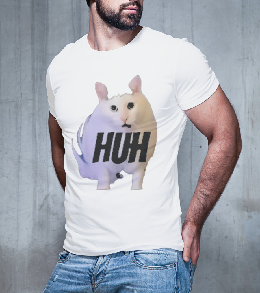 Huh Cat Meme Image T-Shirt