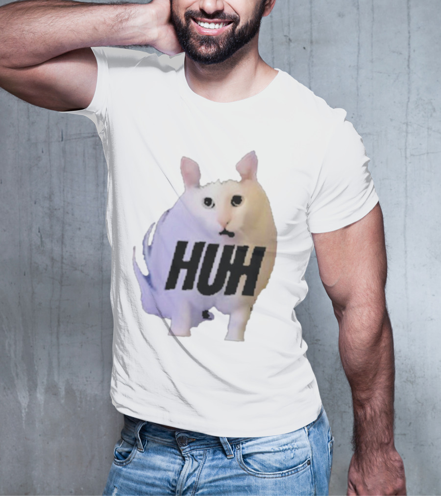 Huh Cat Meme Image T-Shirt