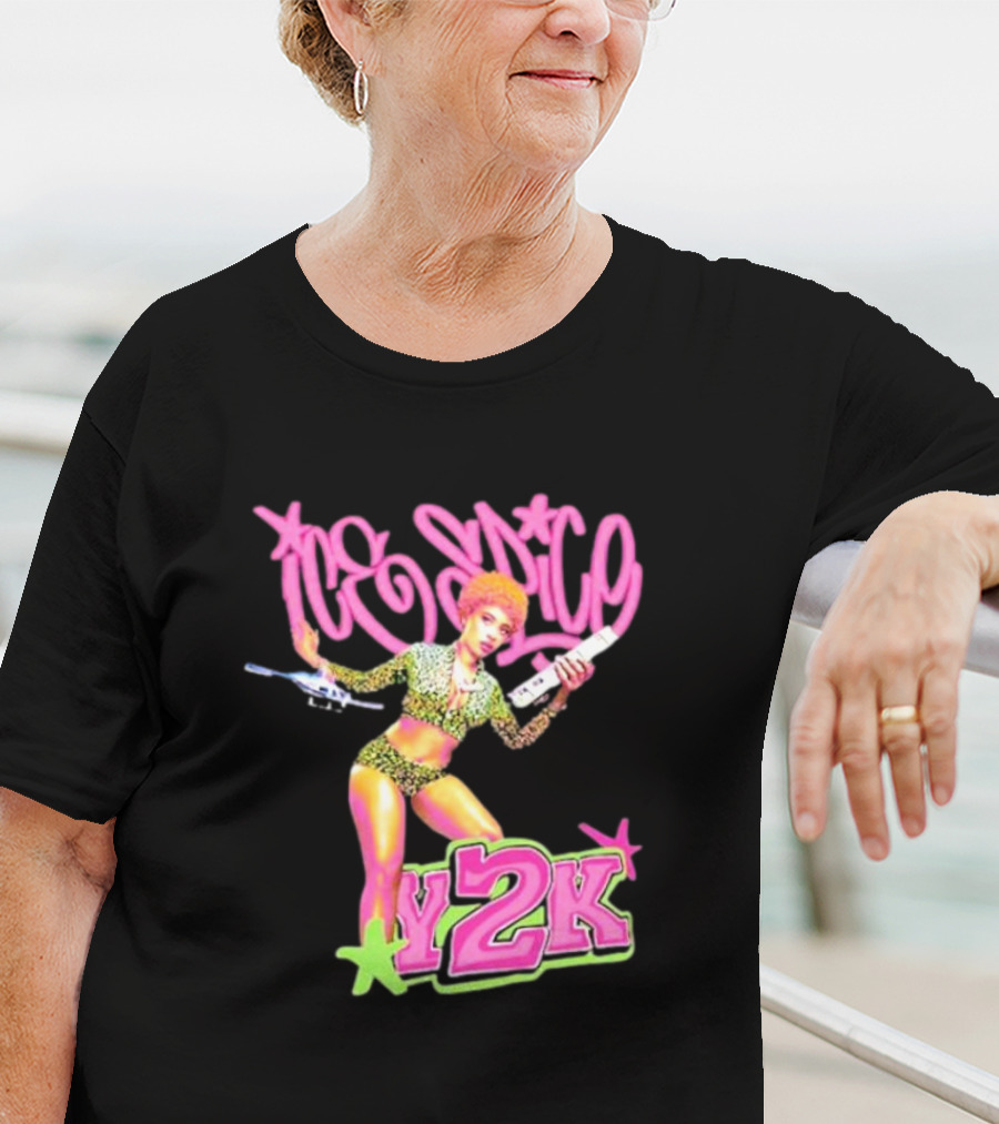 Ice Spice Y2K Retro Style Leopard Print T-Shirt