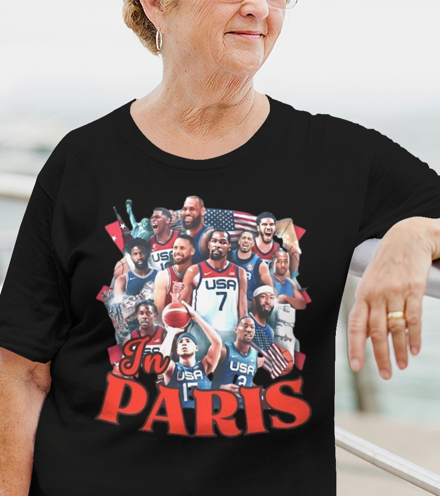 Team USA Basketball Legends In Paris T-Shirt