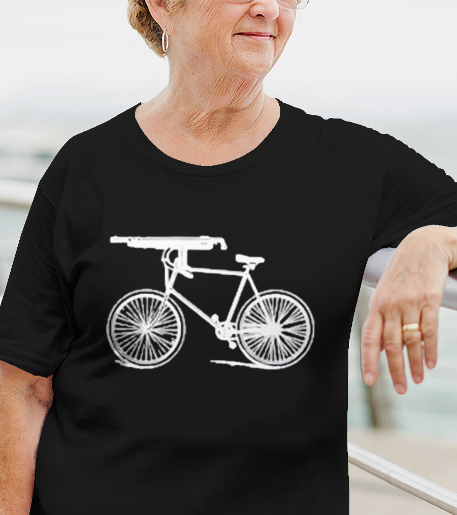Instantdistractions Bicycle Machine Gun Safety T-Shirt