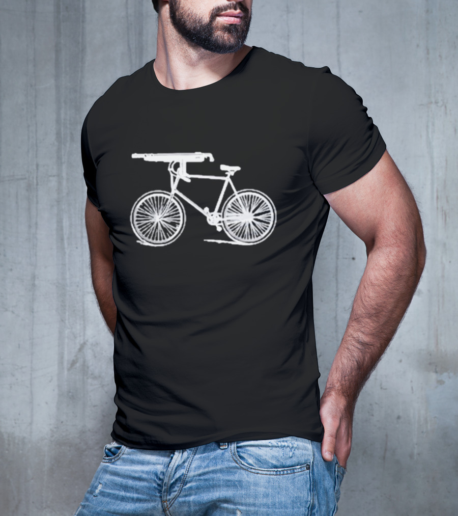 Instantdistractions Bicycle Machine Gun Safety T-Shirt