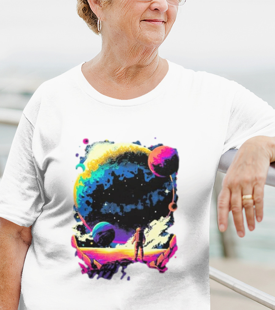 Into The AM Infinity Explorer Astronaut Planetary Adventure T-Shirt