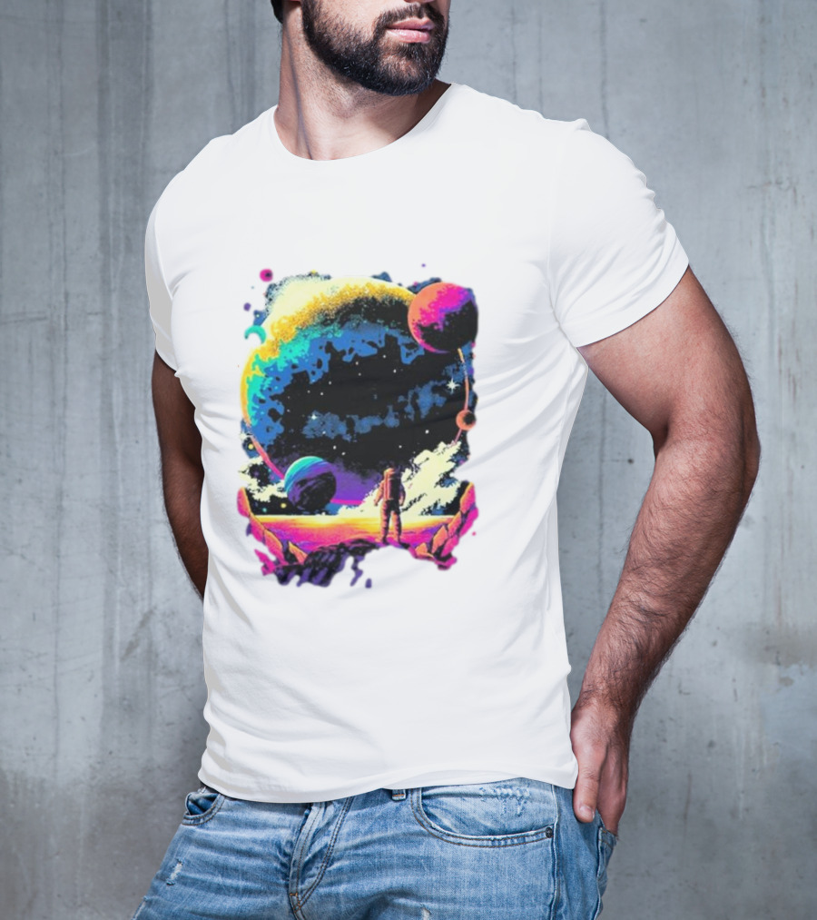 Into The AM Infinity Explorer Astronaut Planetary Adventure T-Shirt