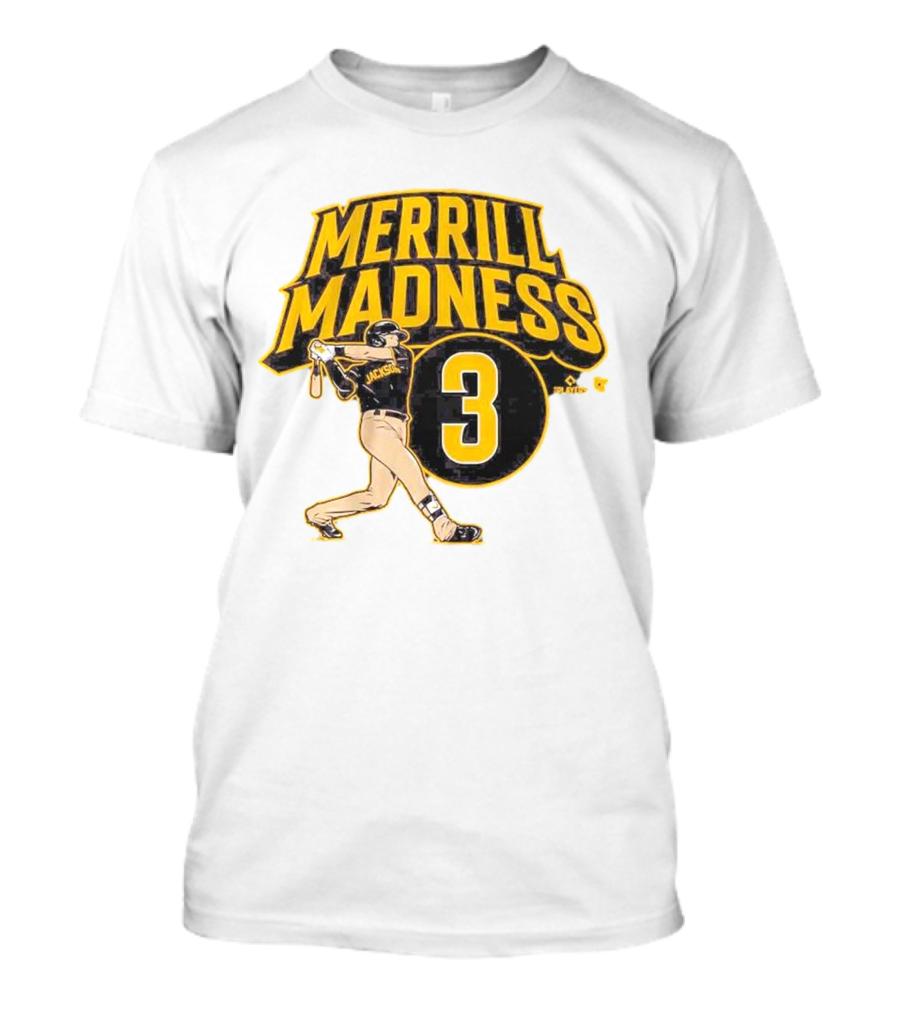 Jackson Merrill Madness 3 Baseball Player Swing T-Shirt