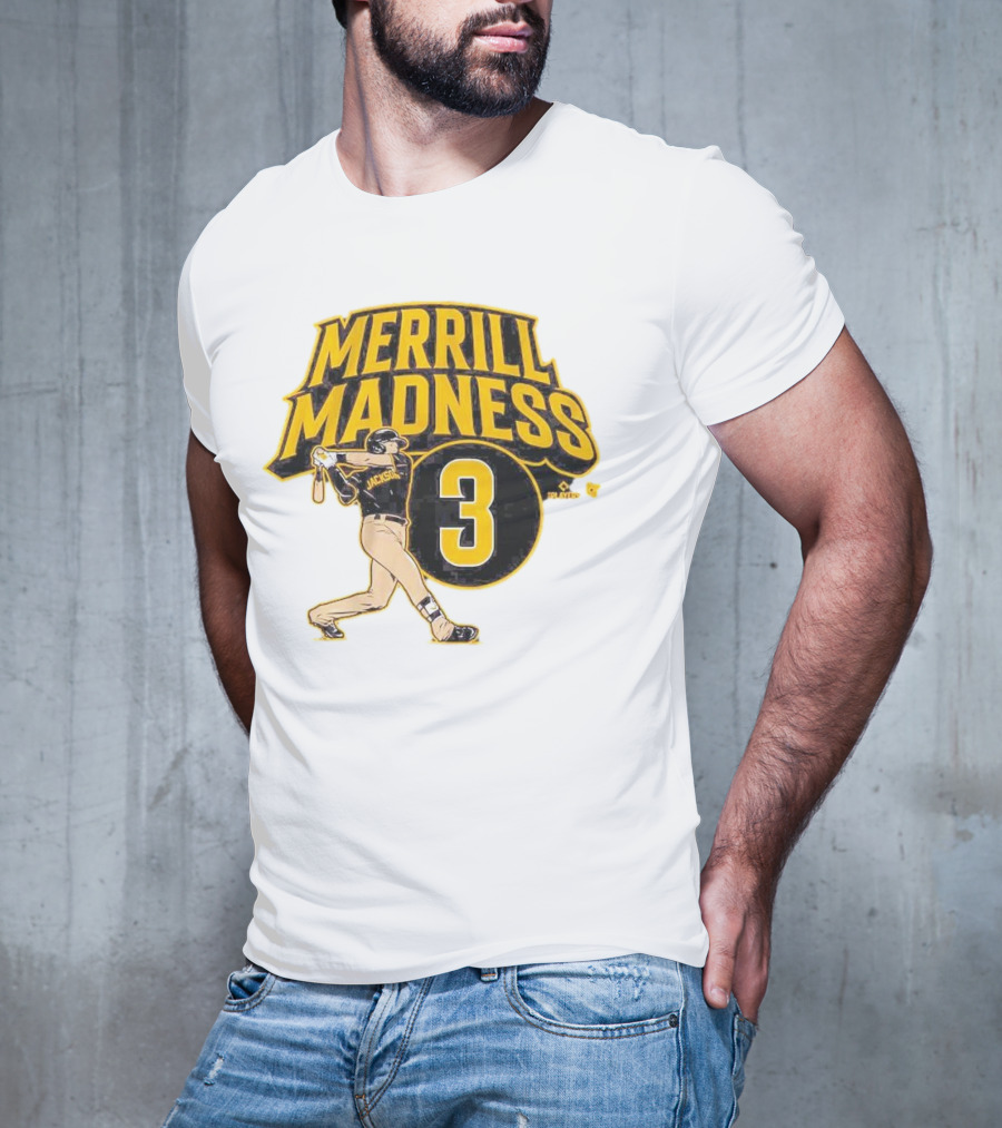 Jackson Merrill Madness 3 Baseball Player Swing T-Shirt
