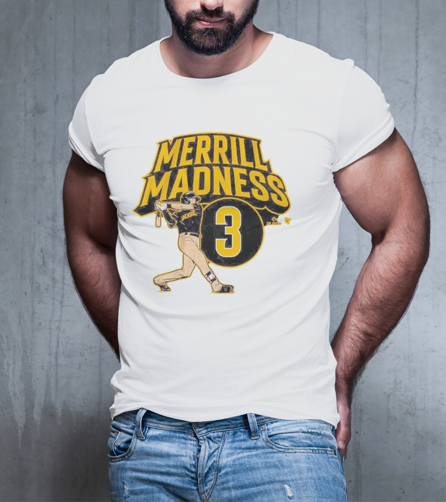 Jackson Merrill Madness 3 Baseball Player Swing T-Shirt