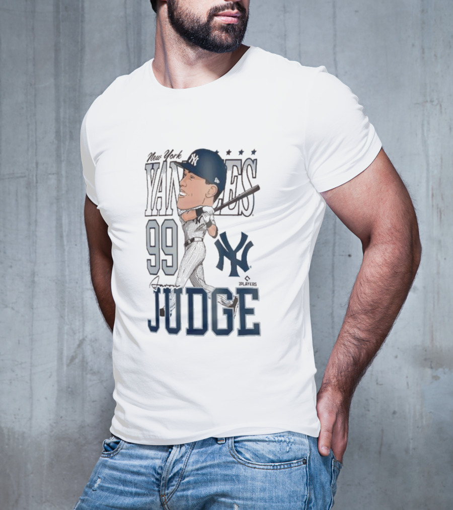New York Yankees 99 Aaron Judge Caricature New Era T-Shirt