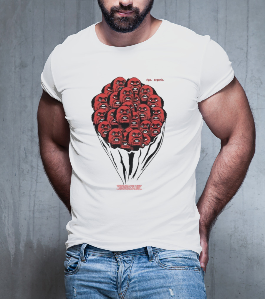 Nkrumah Never Dies Afri5a Ripe Organic Face Cluster T-Shirt