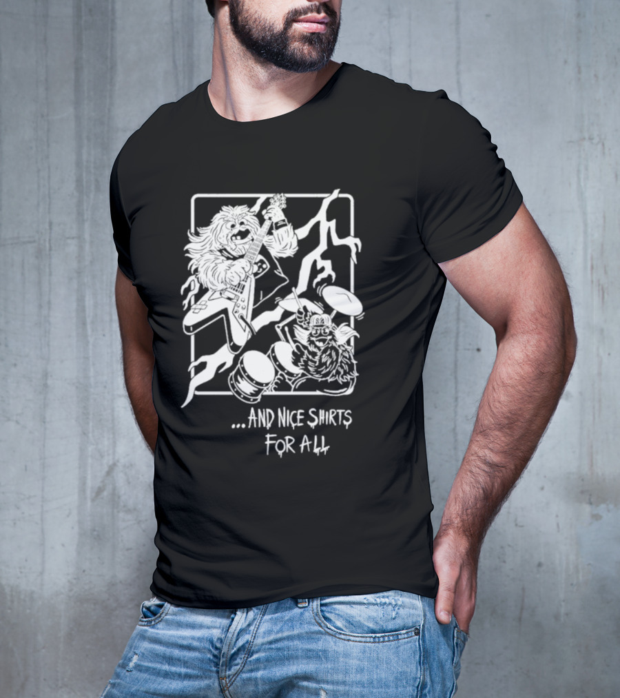 And Nice Shirts For All Music Band Monsters Playing Guitar And Drums T-Shirt