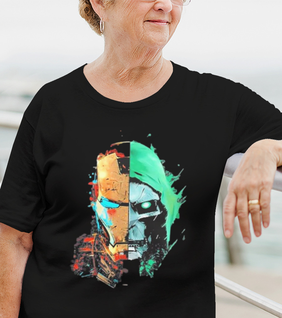 New Mask Same Task Iron Man Doctor Doom Mashup T-Shirt