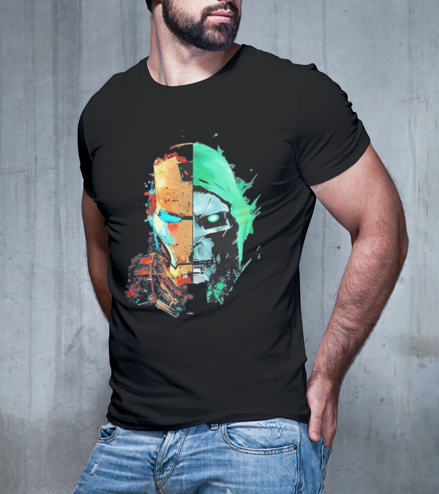 New Mask Same Task Iron Man Doctor Doom Mashup T-Shirt