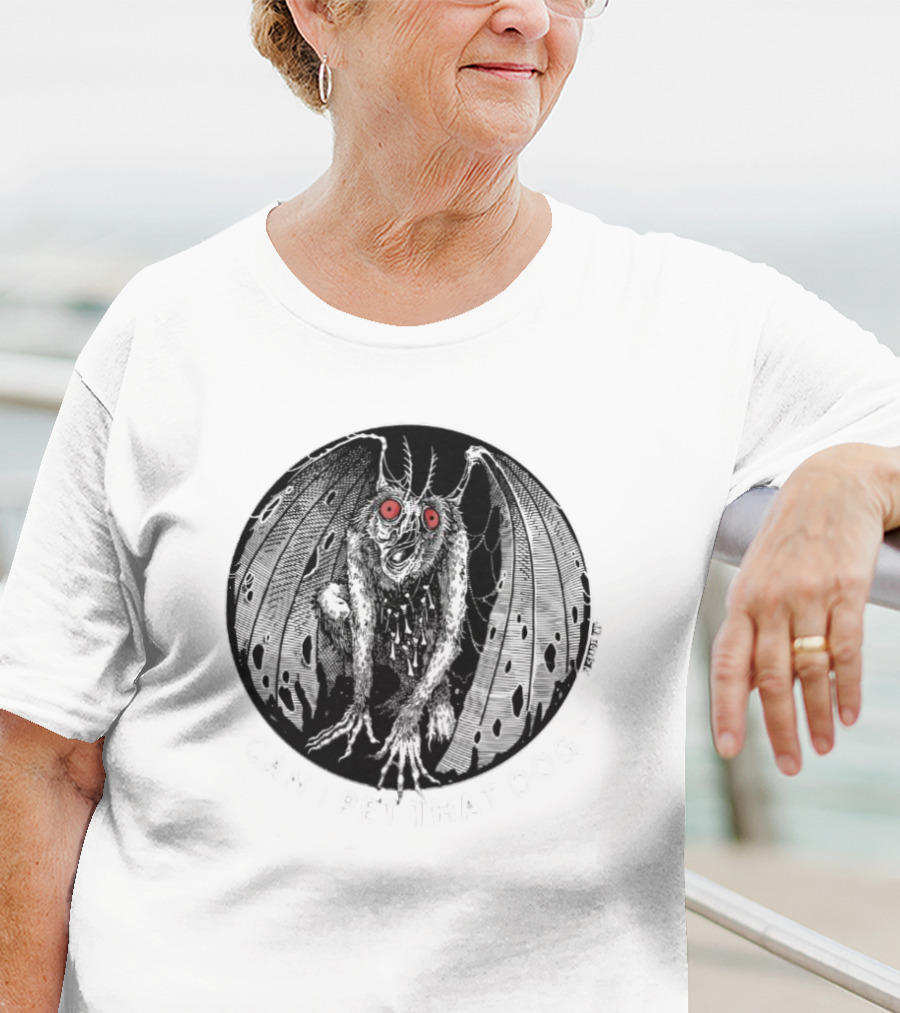 Punk With A Camera Merch Moth Man Can I Pet That Dog Spade.Ink T-Shirt