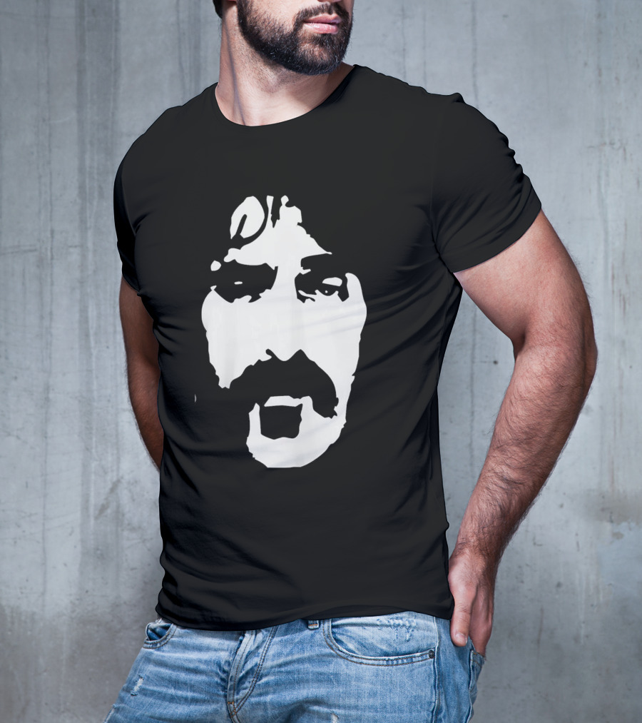 Scott Ritter Frank Zappa Monochrome Face T-Shirt