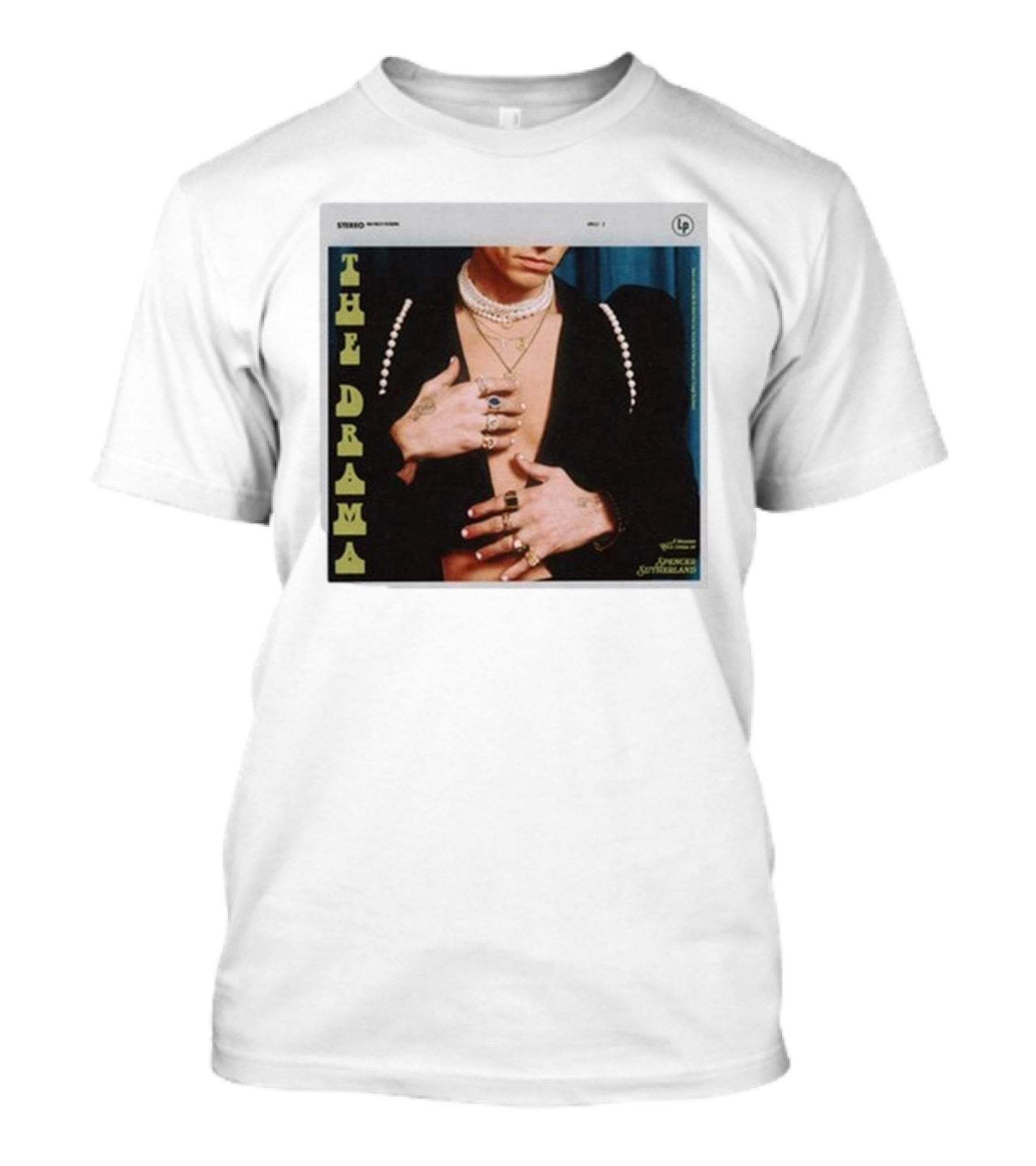 Spencer Sutherland The Drama LP Cover Tattooed Hands And Pearls T-Shirt
