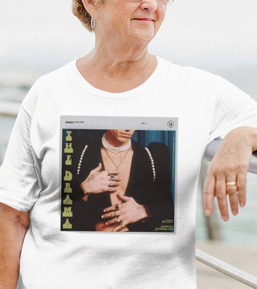 Spencer Sutherland The Drama LP Cover Tattooed Hands And Pearls T-Shirt