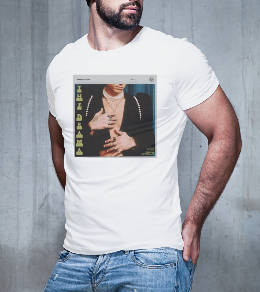 Spencer Sutherland The Drama LP Cover Tattooed Hands And Pearls T-Shirt