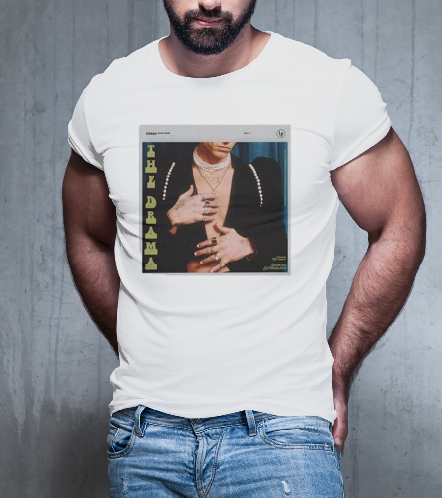 Spencer Sutherland The Drama LP Cover Tattooed Hands And Pearls T-Shirt