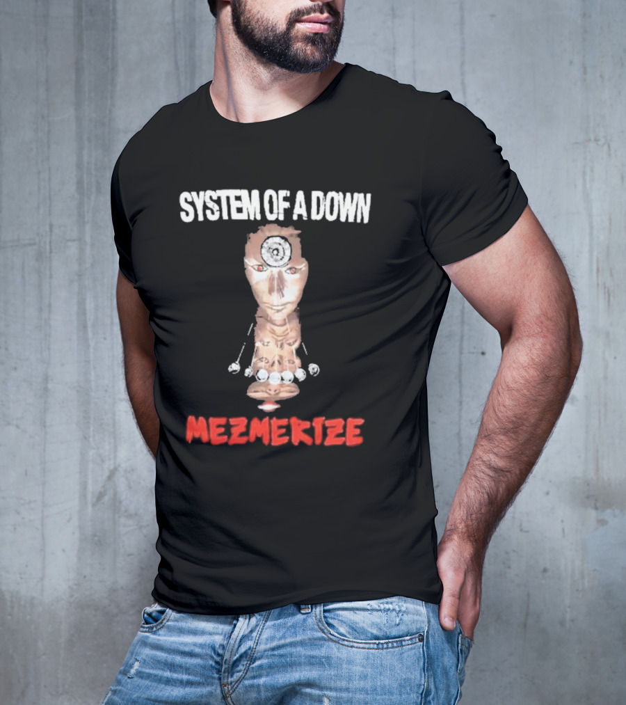 System Of A Down Mezmerize Album Artwork Puppet Face T-Shirt