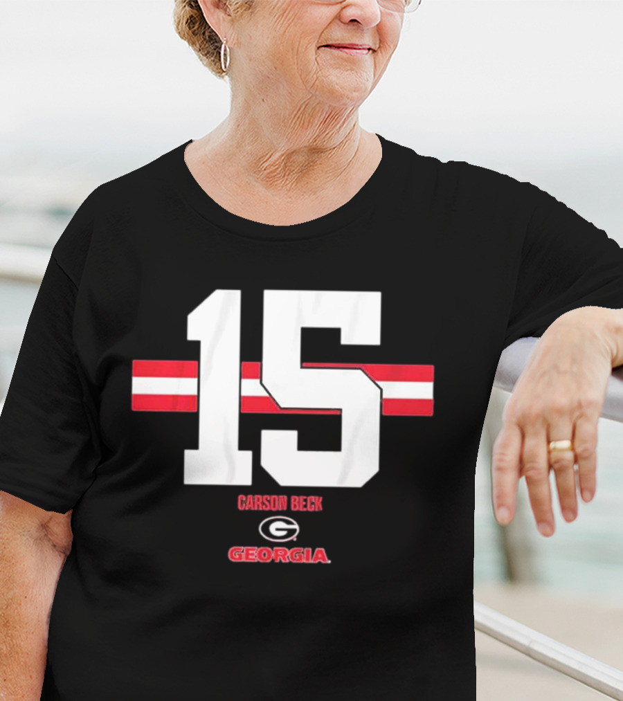 Georgia Football Carson Beck 15 Georgia T-Shirt