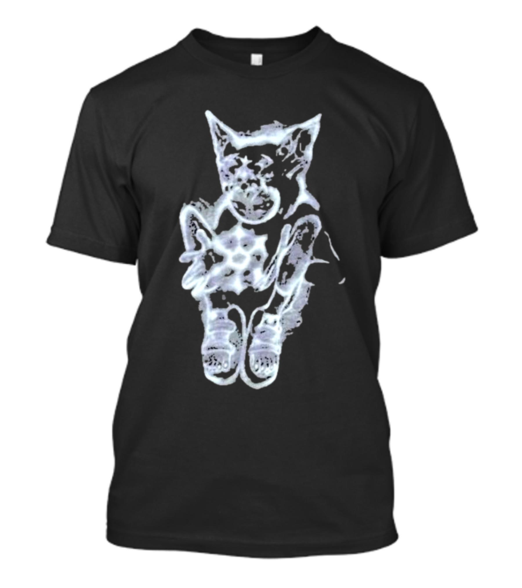 Glyvees Aura Cat Sneakers Iconic Glow T-Shirt