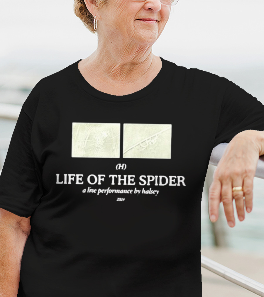 Halsey Updates Life Of The Spider (H) A Live Performance By Halsey T-Shirt